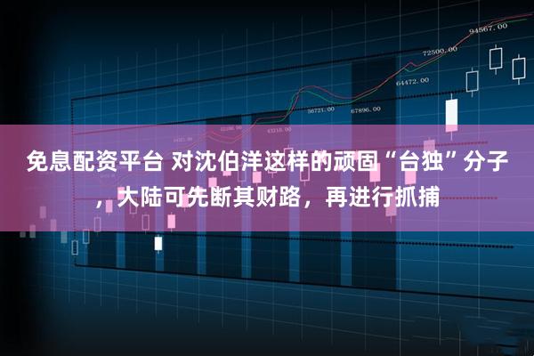 免息配资平台 对沈伯洋这样的顽固“台独”分子，大陆可先断其财路，再进行抓捕